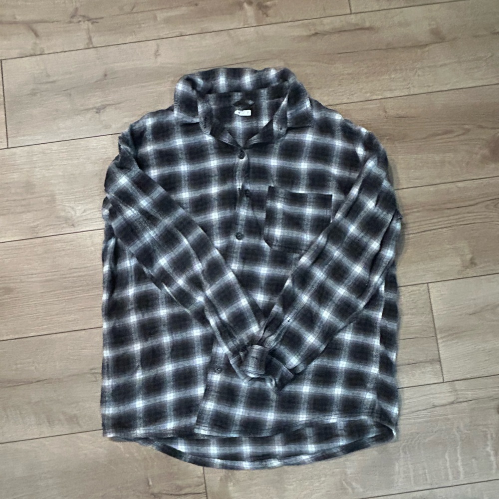 Garage Monochrome Plaid Shirt